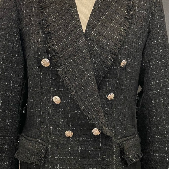 NWOT Rachel Zoe tweed blazer Size L - Picture 3 of 7